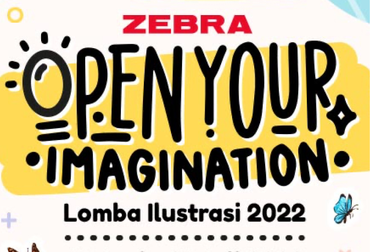 Zebra Open Your Imagination - Lomba Ilustrasi 2022