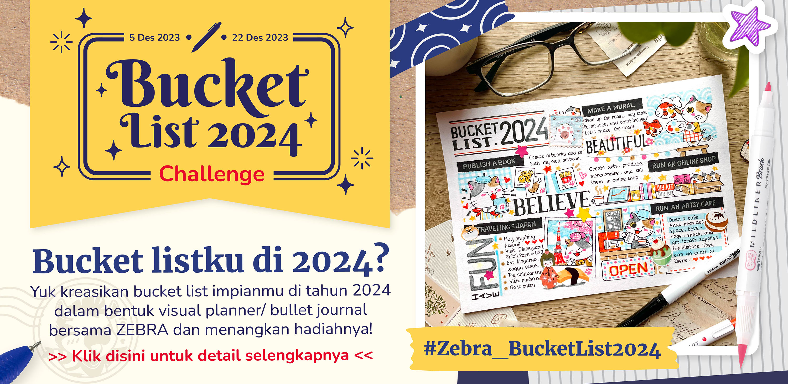 Zebra Bucket List 2024 Challenge