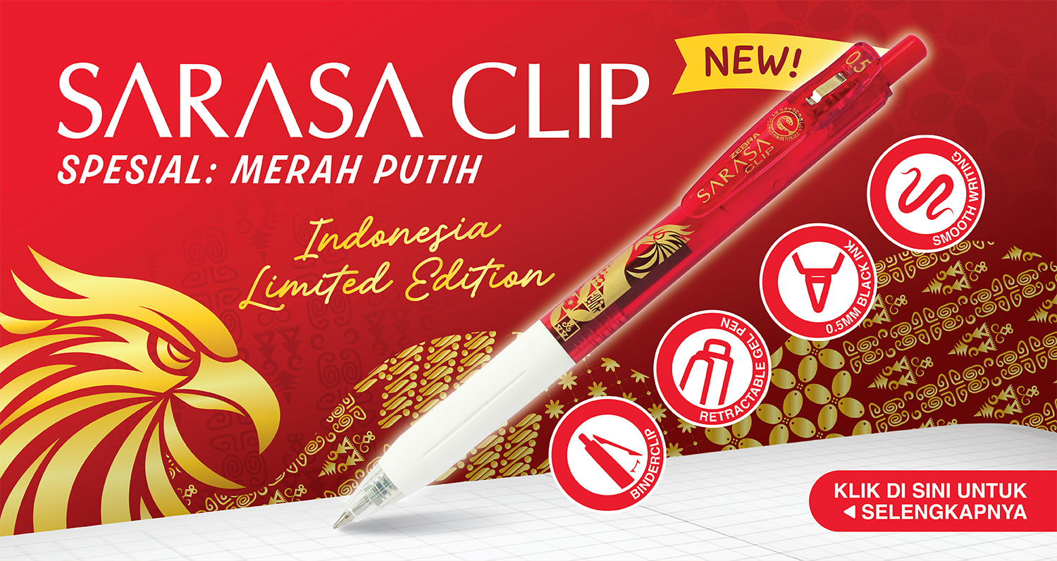 Sarasa Clip Merah Putih Limited Edition