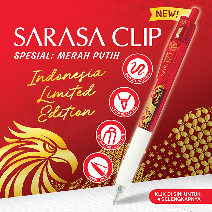 Sarasa Clip Merah Putih Limited Edition